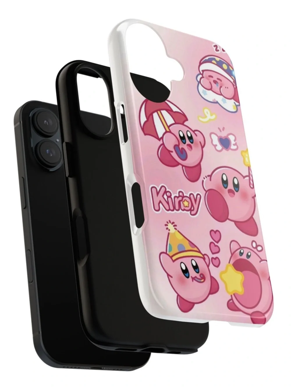 Nintendo Kirby Cute Decorative Pink Glossy Phone Case